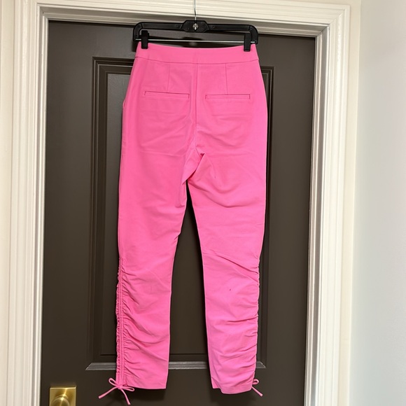 Derek Lam Crosby Camryn pink Ruched Pants 2 - Picture 5 of 7